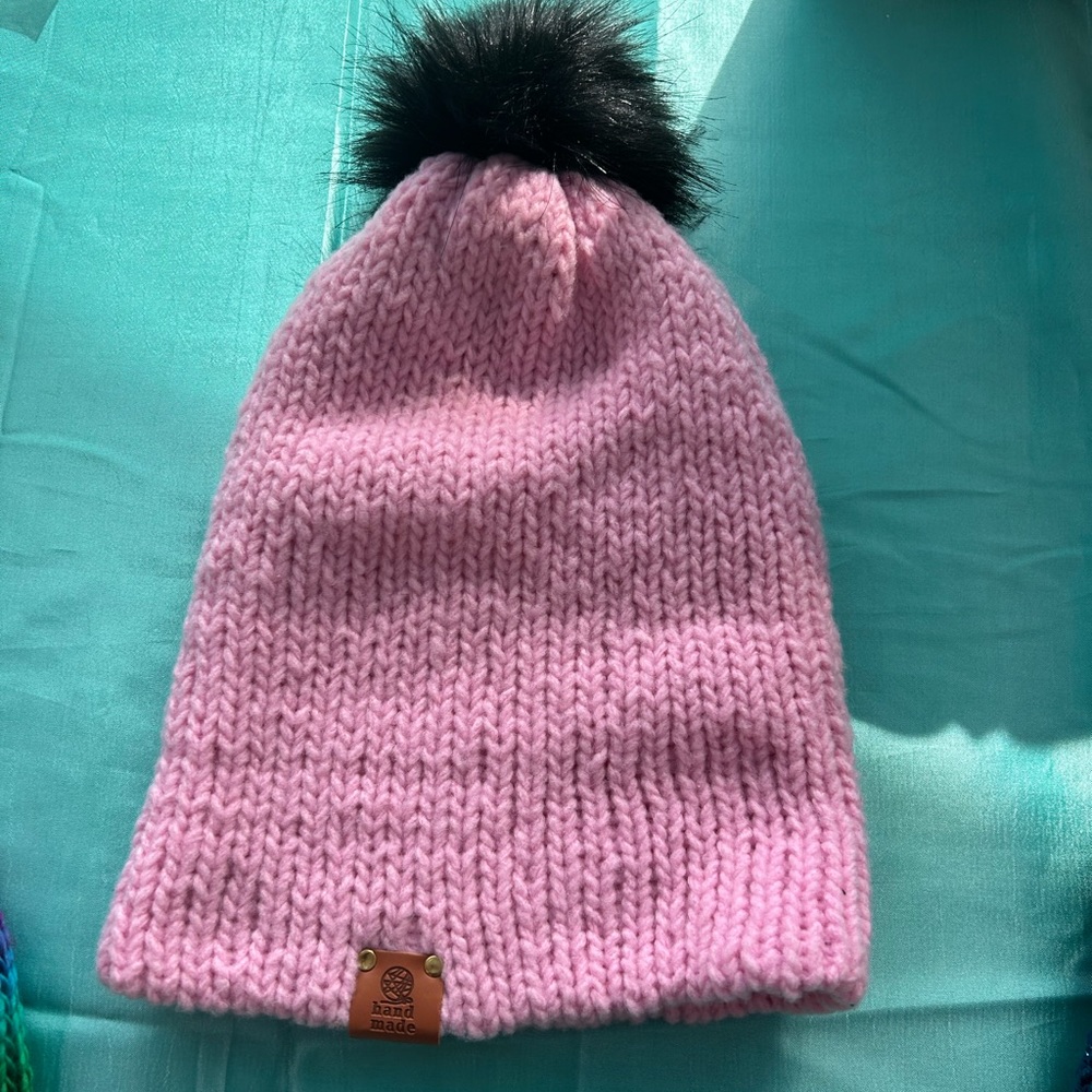 Pink Handmade beanies